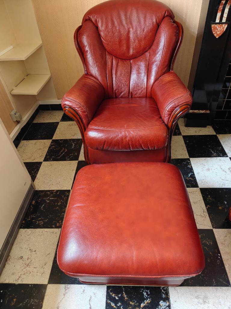 Salon en cuir, 75 à 100 cm, Quatre personnes ou plus, Comme neuf, Enlèvement