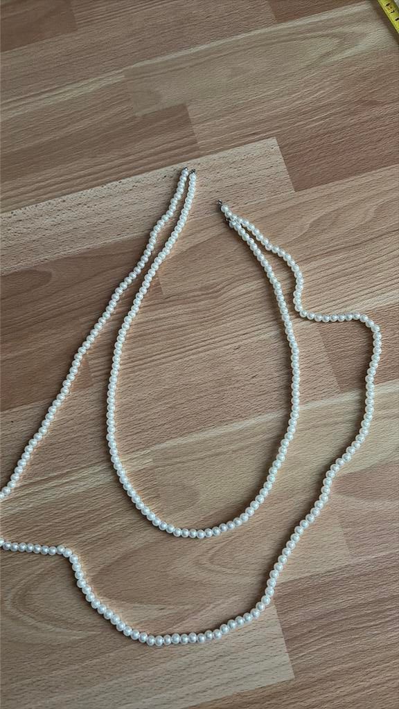 2 ketting parels zonder slotje, Ophalen of Verzenden, Zo goed als nieuw