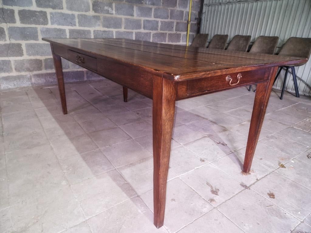 Antieke eiken kloostertafel, Ophalen