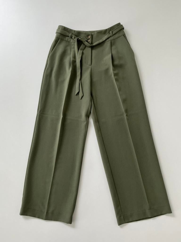 Kakikleurige broek Terre Bleue maat 38, Kleding | Dames, Maat 38/40 (M), Ophalen of Verzenden, Zo goed als nieuw, Lang