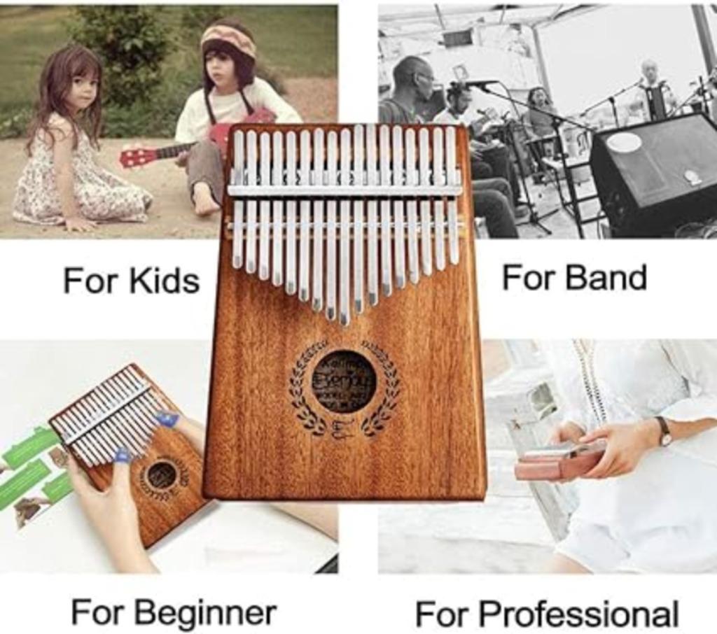 Piano à pouce Kalimba 17 touches LIVRAISON RAPIDE ET GRATUIT, Neuf, -, -, EVERJOYS