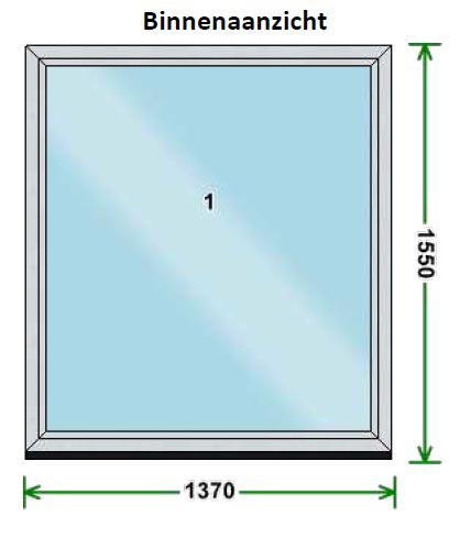 PVC ramen - nieuw - buitenkant kleur zwart, Doe-het-zelf en Bouw, Ophalen, Nieuw