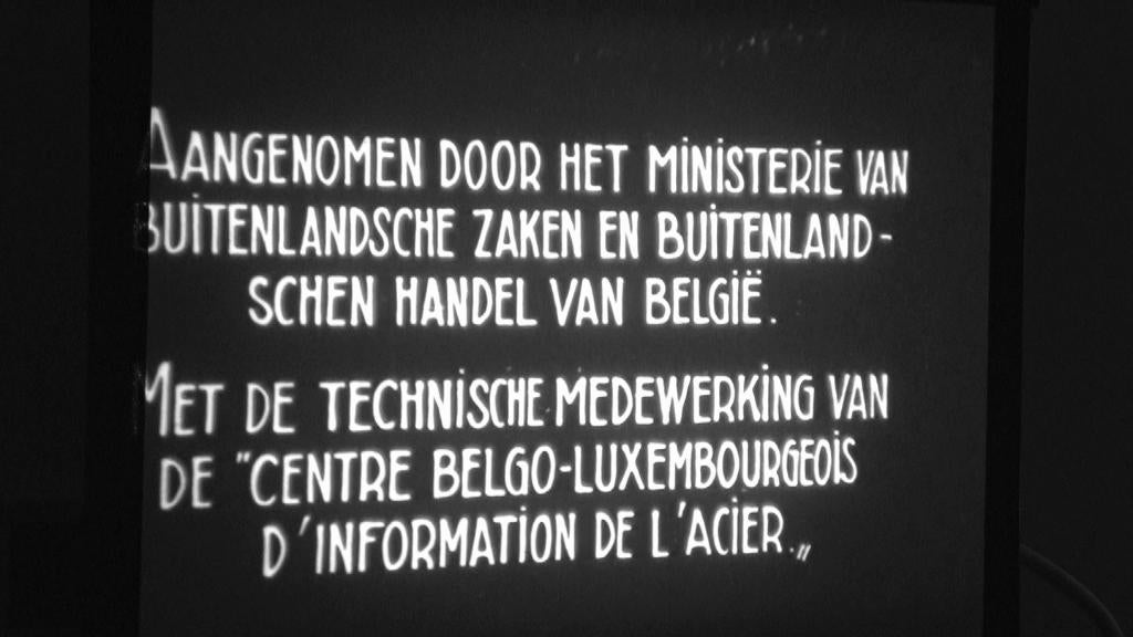 Film éducatif belge sur la production d'acier sur 16 mm, Enlèvement, Film 16 mm