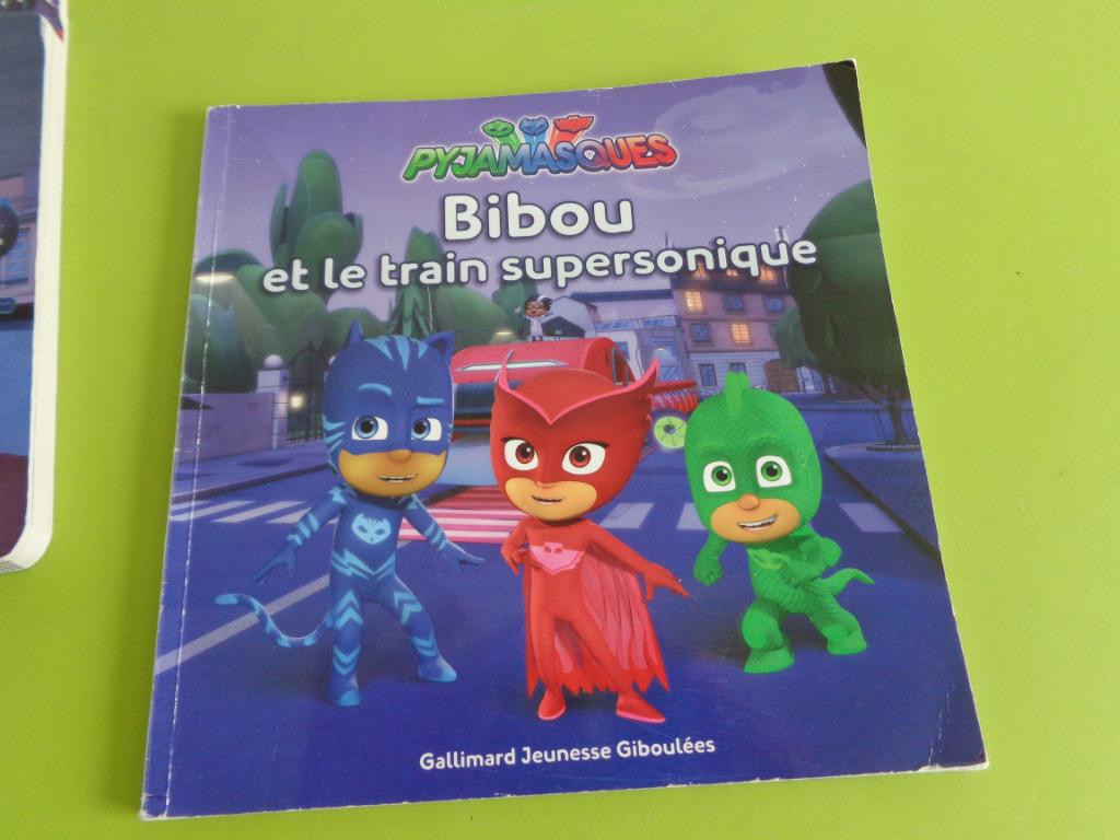 Livre "Les Pyjamasques" - Bibou et le train supersonique, Enlèvement, Utilisé, 3 à 4 ans