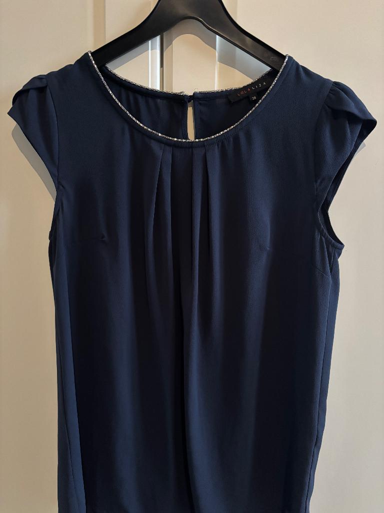 Bloesje - maat 38, Maat 38/40 (M), Ophalen of Verzenden, Gedragen, Blauw