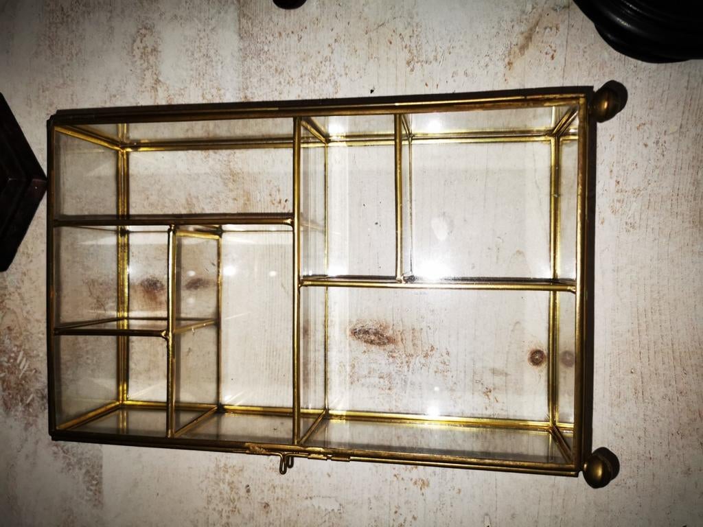 Vitrines dorées pour bijoux, Enlèvement ou Envoi, Utilisé