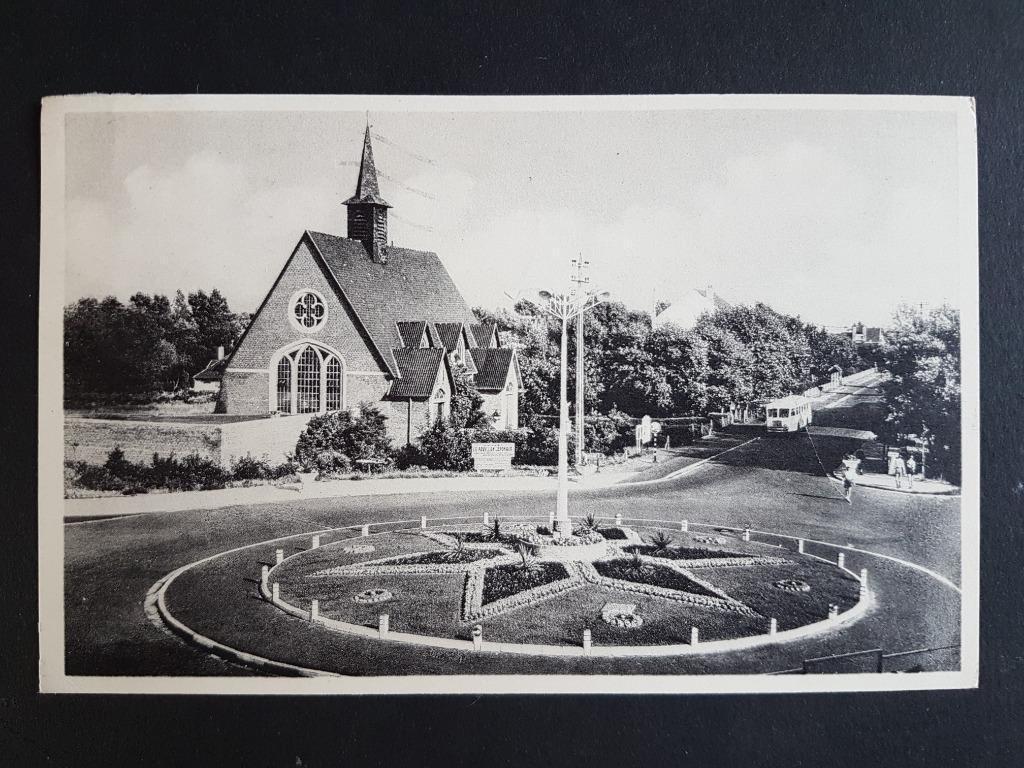 Postkaart Koksijde Coxyde Kerk OLV ter Duinen, Ophalen of Verzenden, 1960 tot 1980, Gelopen, West-Vlaanderen