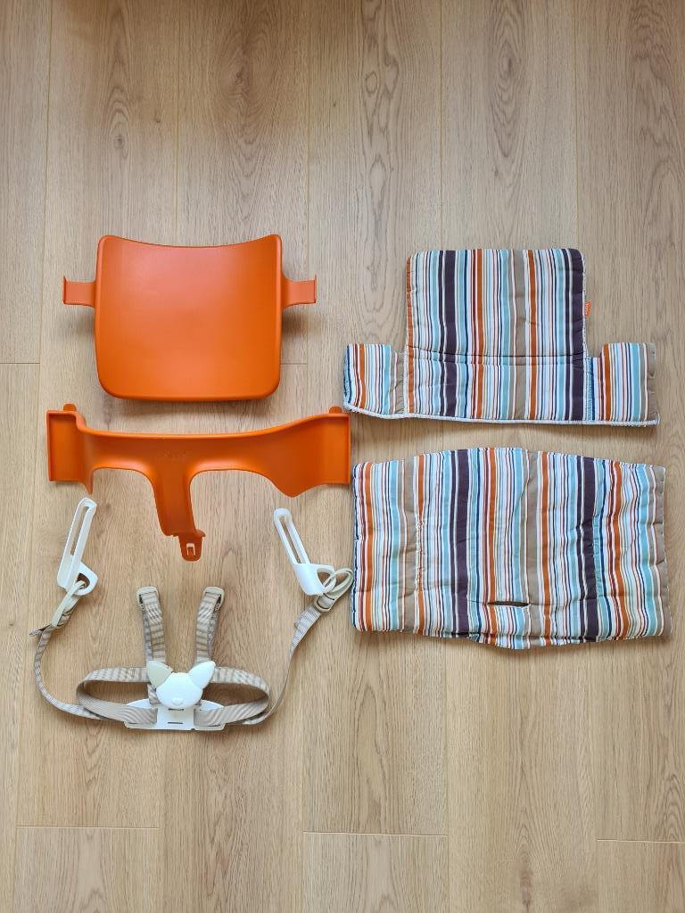 Stokke babyset + kussens + harnas, Kinderen en Baby's, Ophalen, Gebruikt, Meegroeistoel