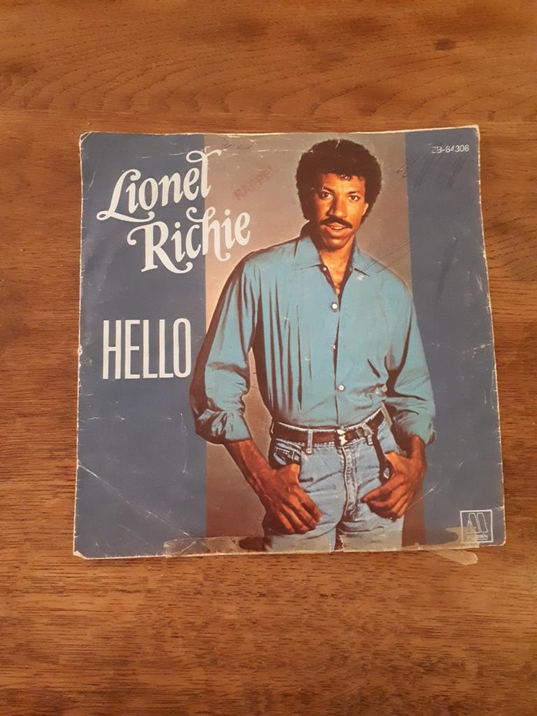 Singles vinyles - Lionel Richie - Hello, Enlèvement ou Envoi, Utilisé, Single