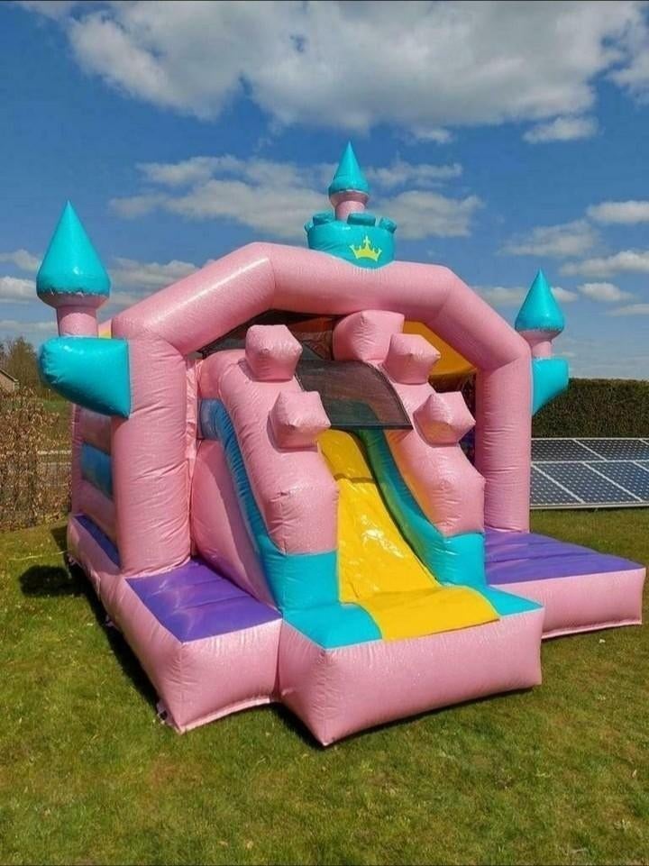 Springkasteel Glitter Prinses te huur, Hobby en Vrije tijd, Feestartikelen | Verhuur, Zo goed als nieuw, Ophalen
