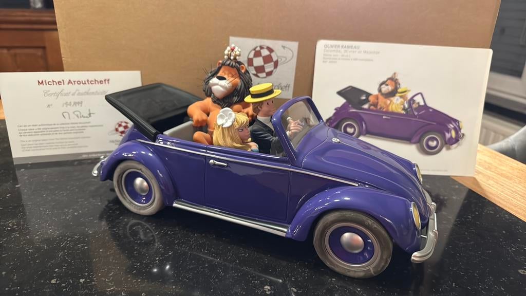 Volkswagen VW - Danny & Greg - Michel Aroutcheff RAR, Collections, Personnages de BD, Neuf, Statue ou Figurine, Autres personnages