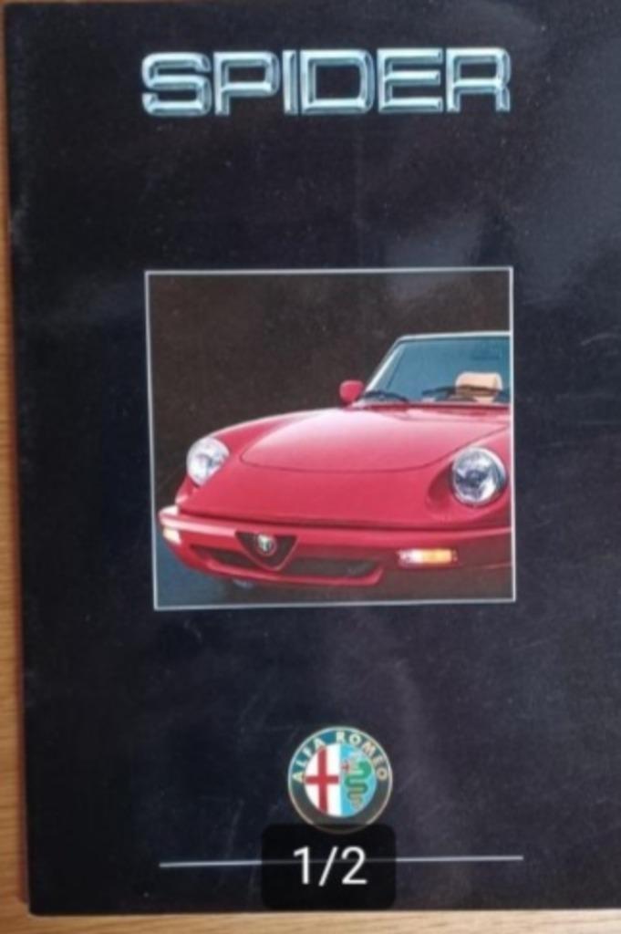 Brochure Folder Alfa Roméo Spider S4, Livres, Enlèvement ou Envoi, Comme neuf, Alfa Romeo