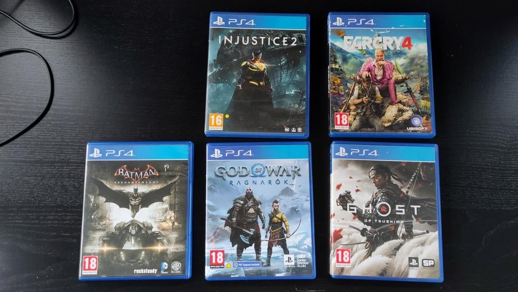 PS4 games - God of War:Ragnarok, Ghost of Tsushima, Batman, Consoles de jeu & Jeux vidéo, Enlèvement ou Envoi, Comme neuf
