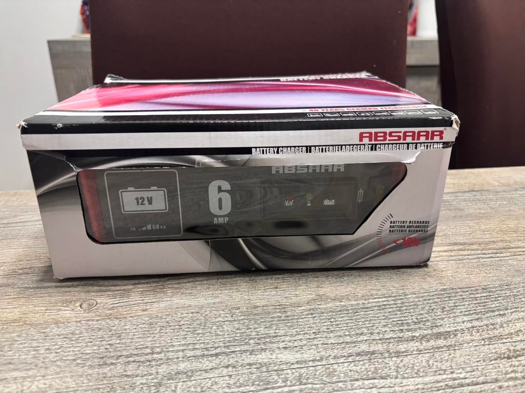 chargeur de batterie ABSAAR 12V — 6 A (neuf), Autos : Pièces & Accessoires, Enlèvement, Neuf