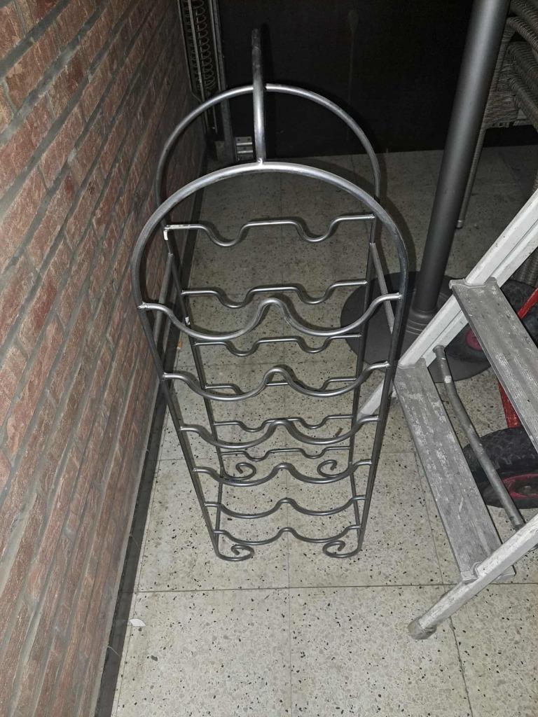 Wijnrek/flessenrek te koop!, Ophalen, 5 tot 15 flessen, Zo goed als nieuw, Metaal