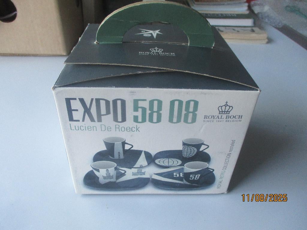 Expo 58 servies Lucien De Roeck, Boeken, Kunst en Cultuur | Fotografie en Design, Zo goed als nieuw, Overige onderwerpen, Ophalen