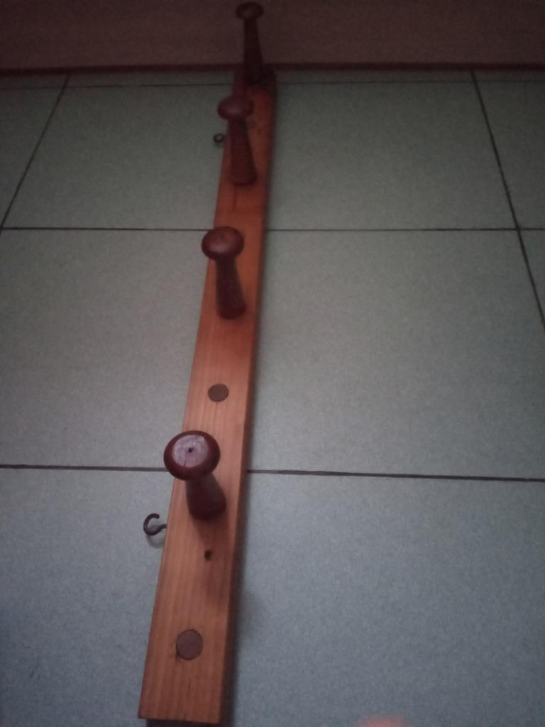 Porte manteau mural en bois vintage, Enlèvement ou Envoi, Bois