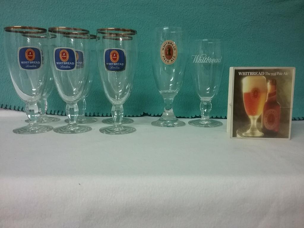Whitbread Pale Ale bierglazen, Collections, Enlèvement ou Envoi, Comme neuf
