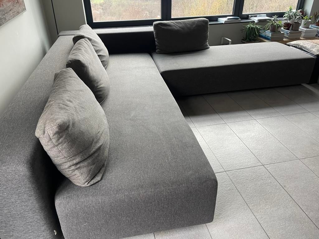 Canapé modulable Indera Sintesi angle + méridienne, Maison & Meubles, Canapés | Coins salons complets, Utilisé, Tissus, Enlèvement