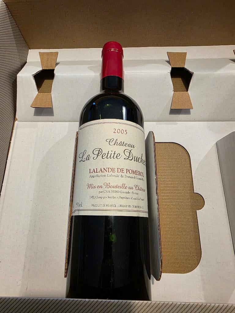Château La Petite Duchesse Lalande de Pomerol 2005, Collections, Neuf, Pleine, Enlèvement, Vin rouge