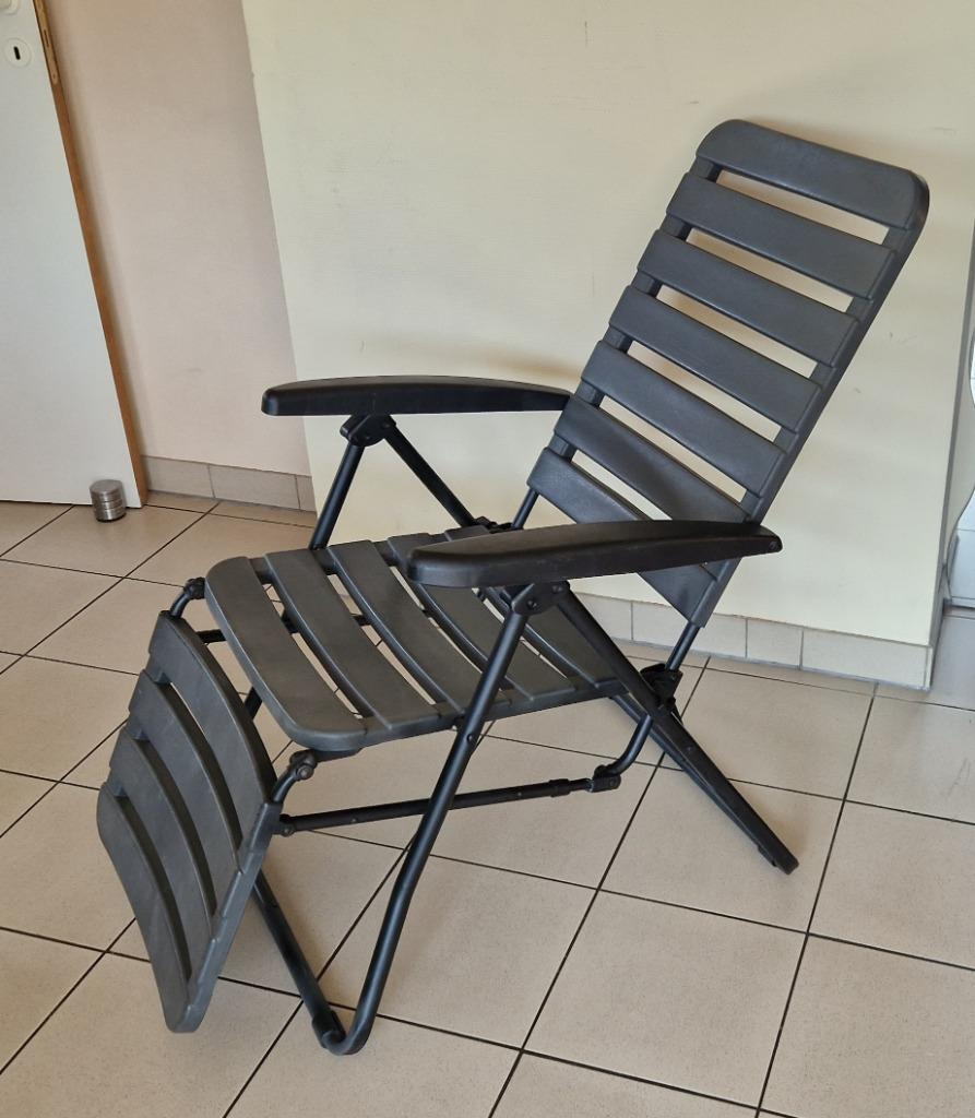chaise longue👍 Qualité + Stable👍 divers postion relax👍, Jardin & Terrasse, Enlèvement, Comme neuf, Métal, Réglable