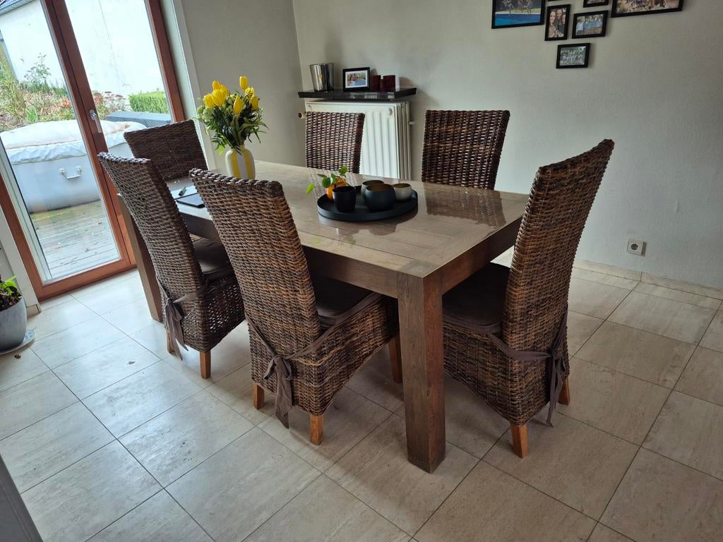 Coin repas (table, chaises, buffet, meuble bar, table basse), Maison & Meubles, Salles à manger complètes, Enlèvement