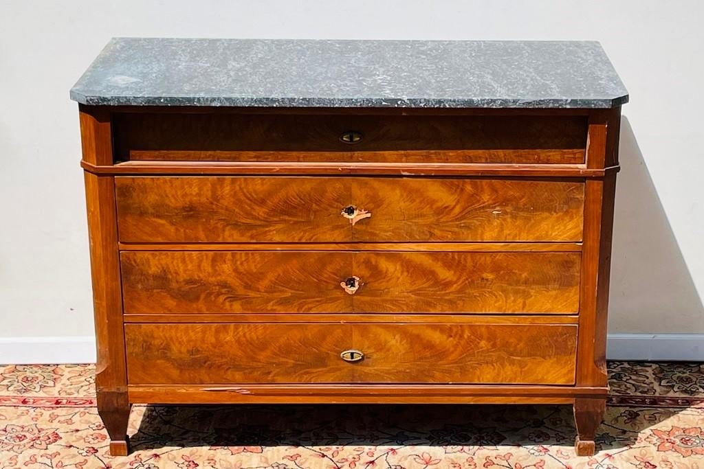 Oud engelse antieke ladekast. 19 eeuw., Gebruikt, Overige materialen, 100 tot 150 cm, Ophalen of Verzenden