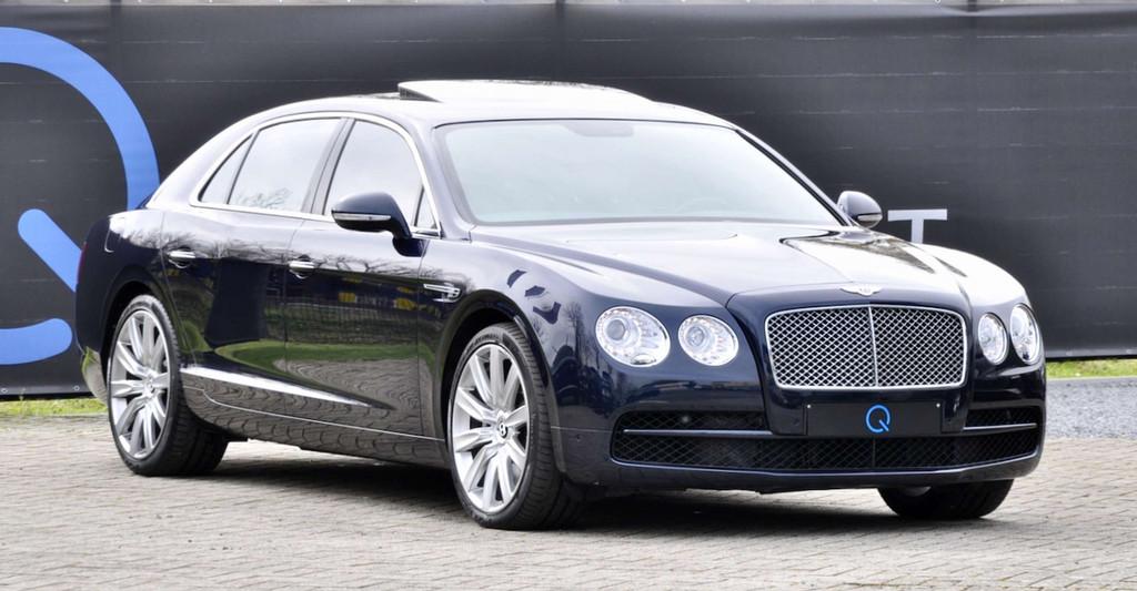 Bentley Flying Spur 4.0 V8 MULLINER FULL HISTORY, Auto's, Bentley, Automaat, Blauw, Bedrijf, Vierwielaandrijving