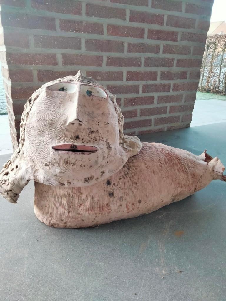 curiosa Kunst keramiek kunstwerk Meerman uniek, Antiek en Kunst, Ophalen