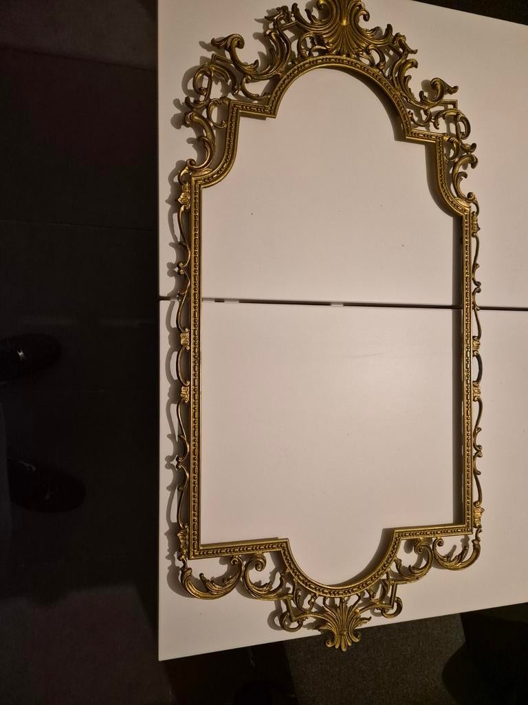 Cadre de miroir en laiton, Antiquités & Art, Enlèvement ou Envoi