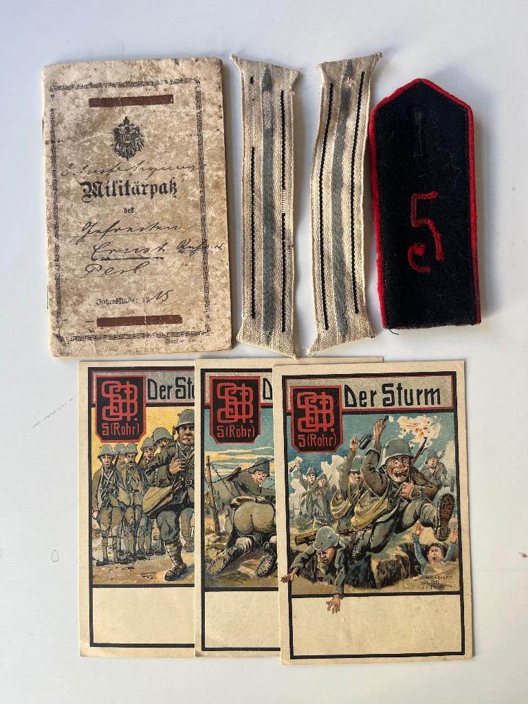 Militair convoluut: distinctieven, paspoort + postkaarten, Ophalen of Verzenden