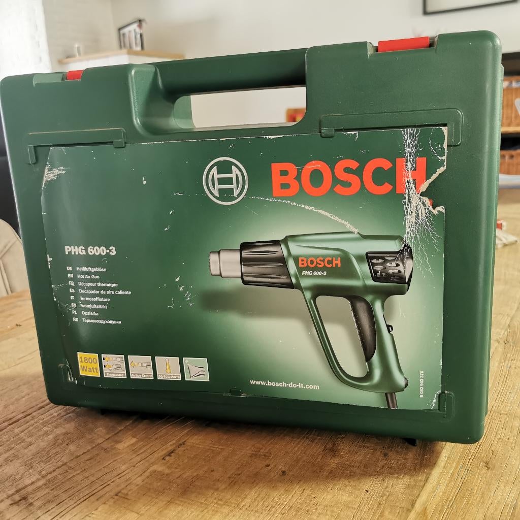 Bosch heteluchtpistool PHG 600-3, Bricolage & Construction, Outillage | Outillage à main, Comme neuf, Enlèvement