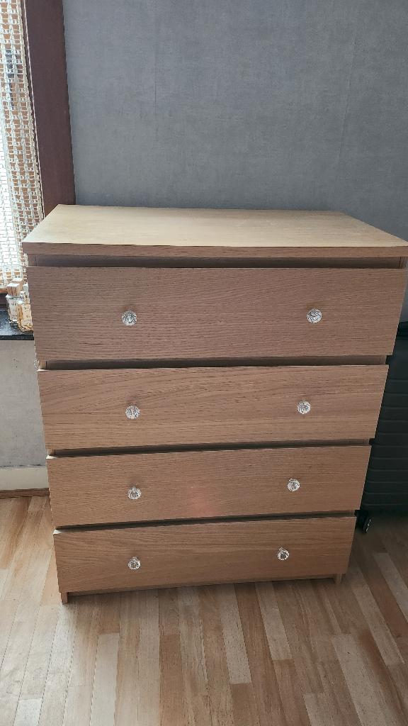 2 Commodes 4 tiroirs, Maison & Meubles, Armoires | Commodes, 3 ou 4 tiroirs, 25 à 50 cm, Moins de 100 cm, Enlèvement