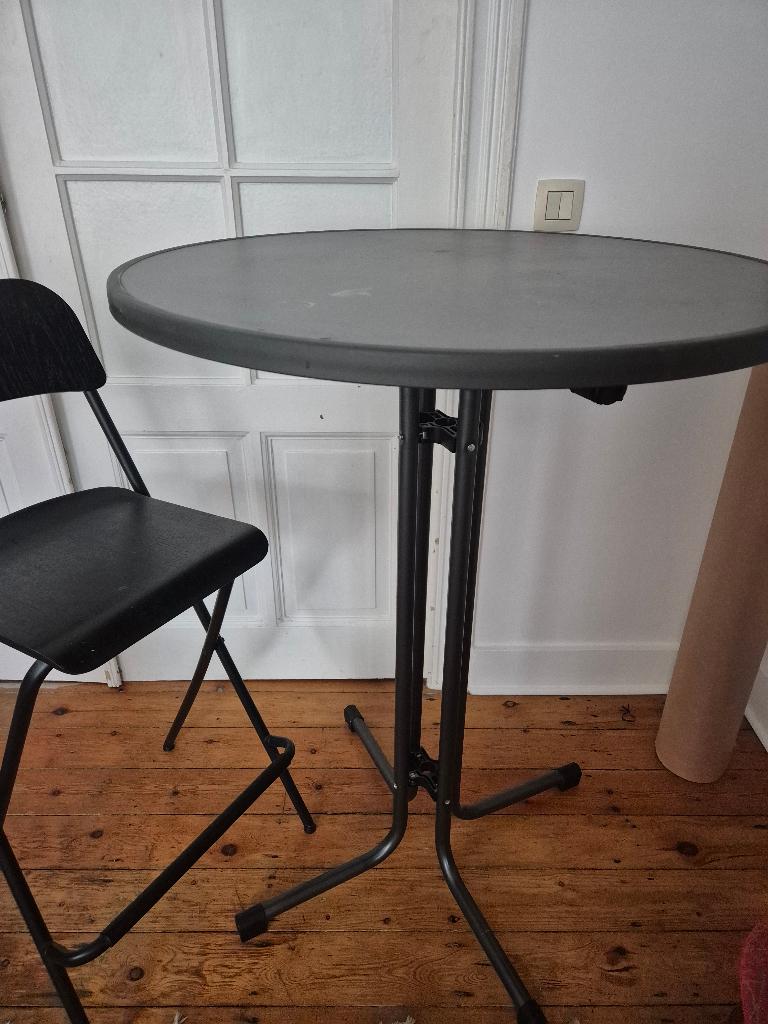 table haute pliante 80x110cm, 100 à 150 cm, Comme neuf, Enlèvement, 50 à 100 cm