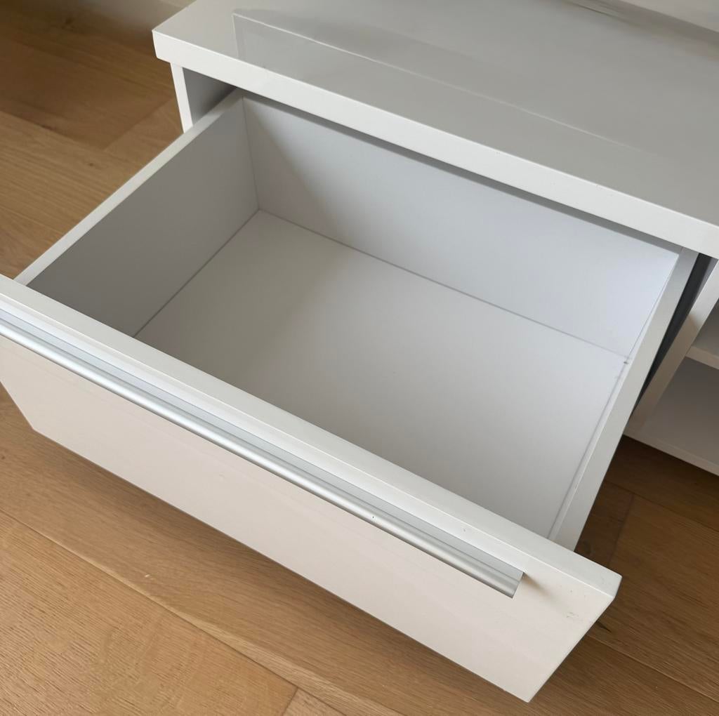 TV dressoir hoogglans Wit, Huis en Inrichting, Ophalen, Zo goed als nieuw