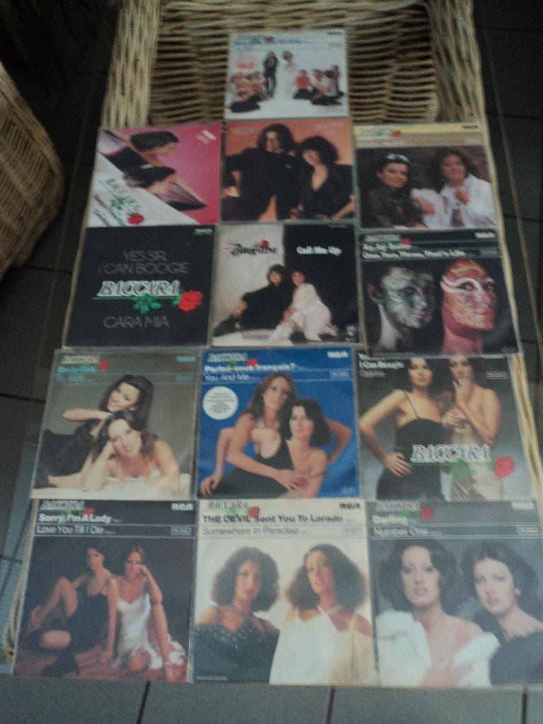 Baccara lot van 13 singles voor 10 euro!, Cd's en Dvd's, Gebruikt, 7 inch, Single, Ophalen of Verzenden