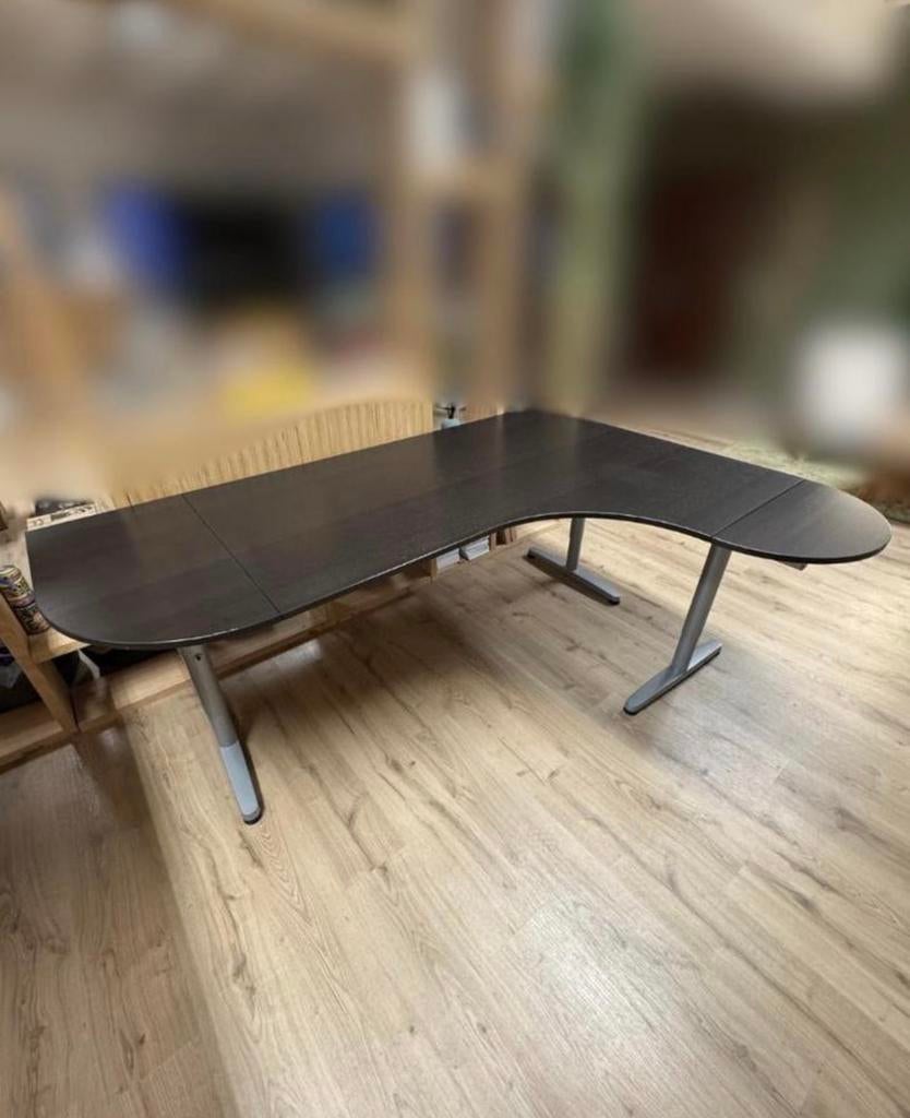 Modelaire bureelset, Huis en Inrichting, Ophalen, Zwart, Gebruikt, Hout