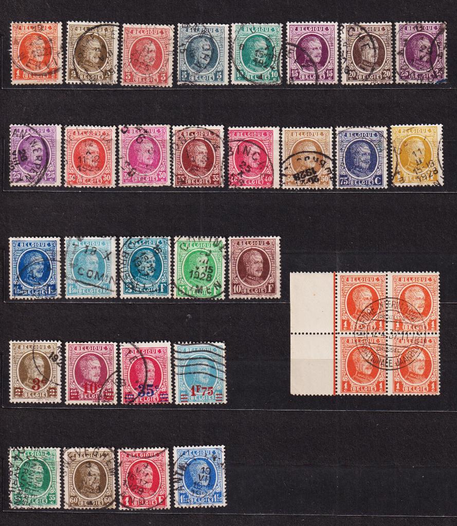 Belgique 1922-1927 Albert I Houyoux série complète oblitérés, Timbres & Monnaies, Timbres | Europe | Belgique, Oblitéré, Affranchi