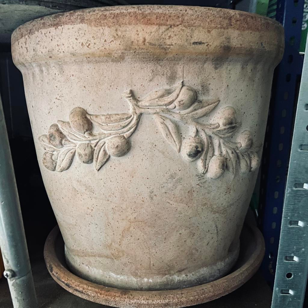 Pot de fleurs en terre cuite, Enlèvement, Comme neuf, Terracotta