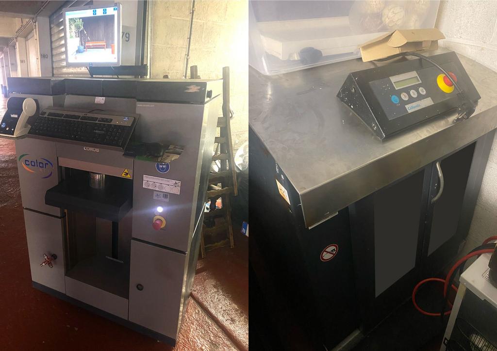 machine à teinter plus mélangeur, Enlèvement