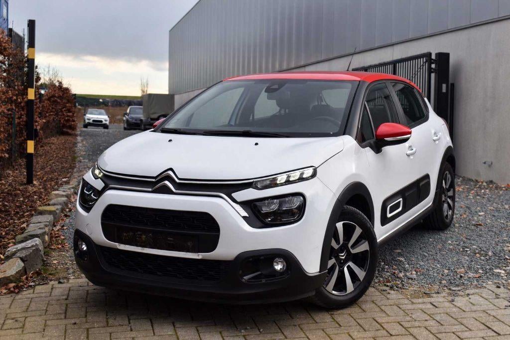 Citroen C3 1.2 Shine EAT6 110CV Airco/Navi/Led/Airbump BTW, Auto's, Citroën, Stof, Wit, Bedrijf, 81 kW