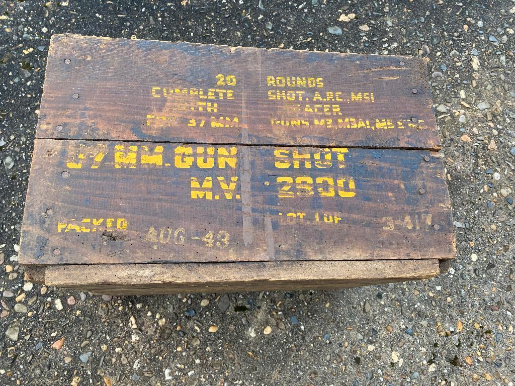 Caisse de munitions de 37 mm, Collections, Objets militaires | Seconde Guerre mondiale, Armée de terre, Enlèvement