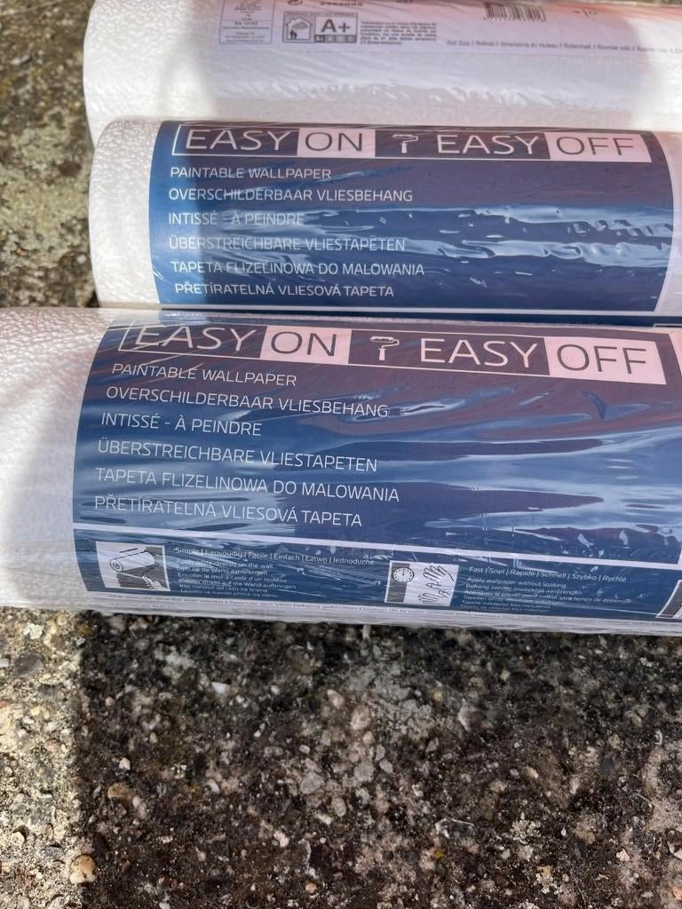 Vliesbehang, Ophalen, Wit, Gewoon wit