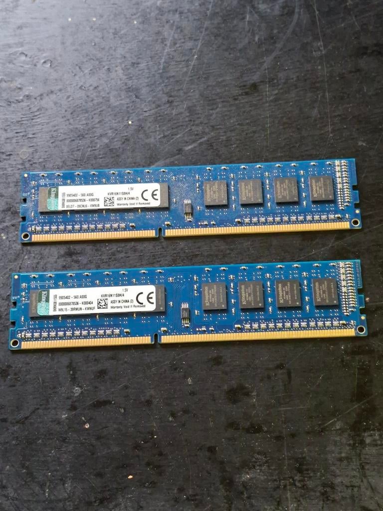 DDR3 KINGSTON 8GB 1600MHZ, Informatique & Logiciels, Enlèvement ou Envoi, 8 GB, DDR3, Utilisé