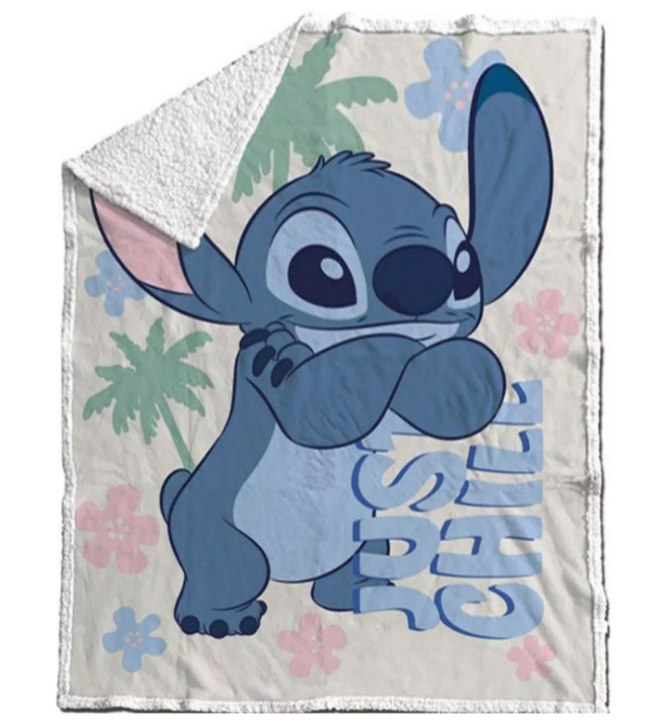Stitch Fleece Deken Sherpa - Disney Woondeken, Neuf, Garçon ou Fille, Enlèvement ou Envoi, Autres types
