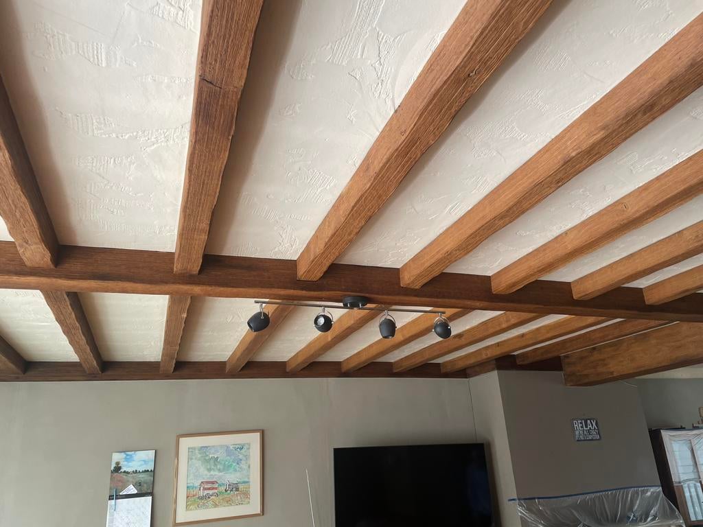 Sierbalken (hol) van hardhout, Doe-het-zelf en Bouw, Ophalen, Gebruikt, Overige houtsoorten, Balk