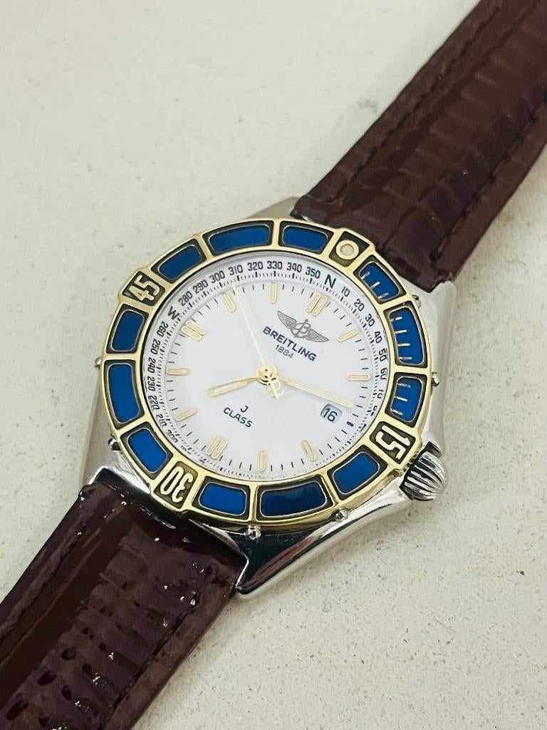 Vintage Breitling J class dames horloge, Overige merken, Staal, Polshorloge, Ophalen of Verzenden