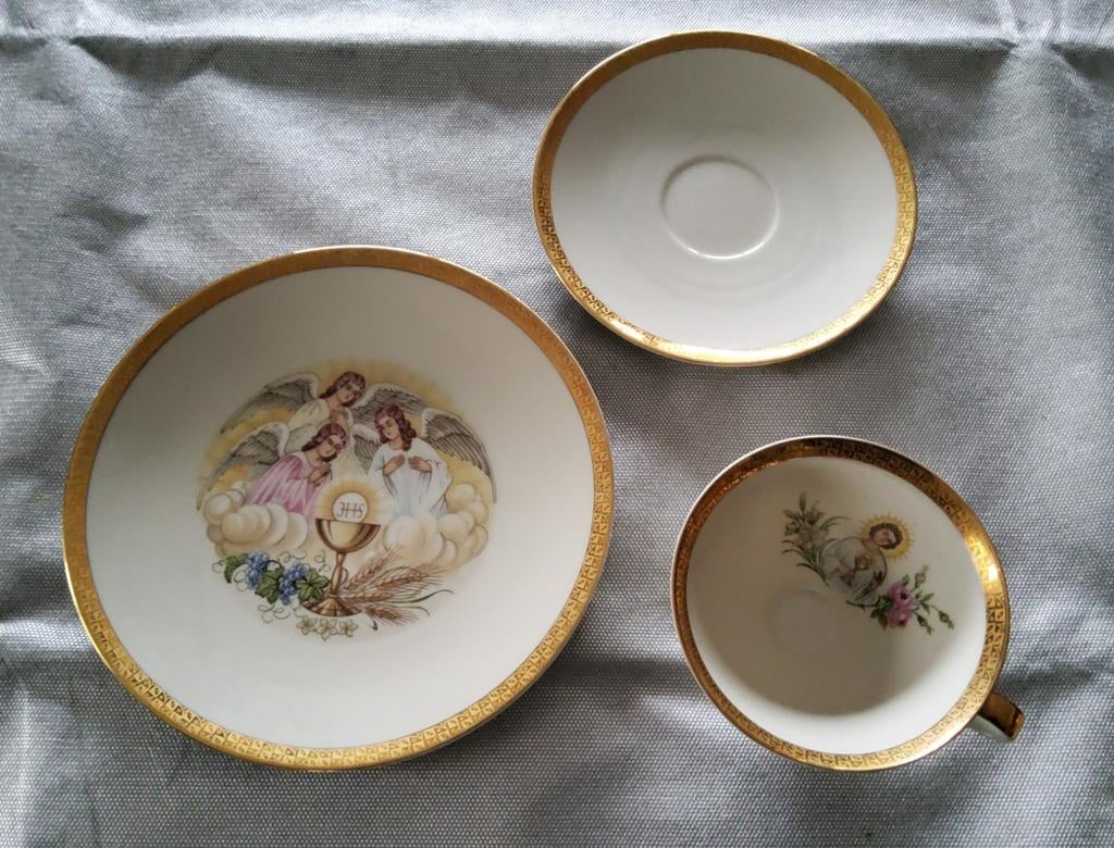 Bijzonder Ontbijtsetje - Mitterteich Bavaria, Antiek en Kunst, Antiek | Servies los, Ophalen