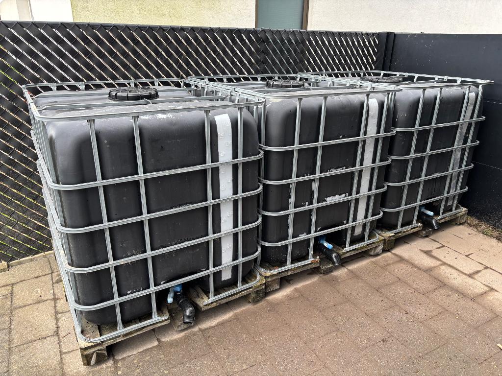 Watervat 1000L, Ophalen, Kunststof, Gebruikt, Met kraantje