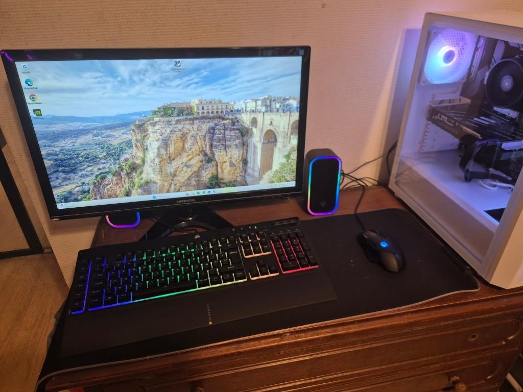 PC Gaming complet, Asus, Refurbished, AMD Ryzen 5, Gaming